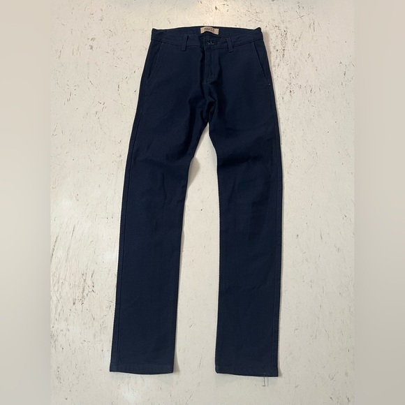 Naked & Famous Denim Slim Chino Blue Pants Size 28 - Picture 1 of 4